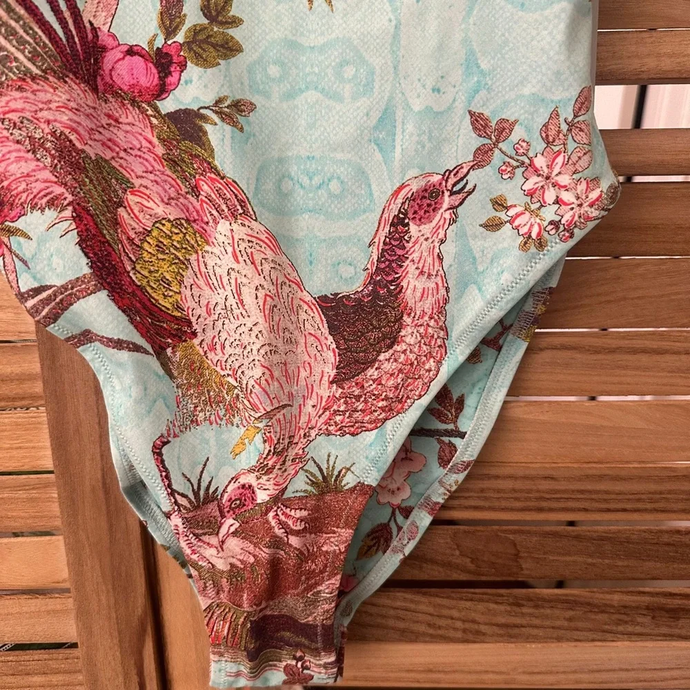 SKIMS X Cavalli One Piece Floral Swimsuit size S NWT